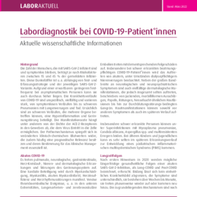 Labor-Diagnostik bei COVID-19-Patient*innen